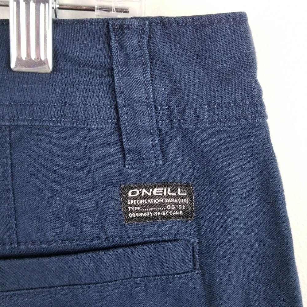 O'Neill Navy Blue Jaxson Stretch Chino Shorts NWT size 38 - Picture 8 of 9